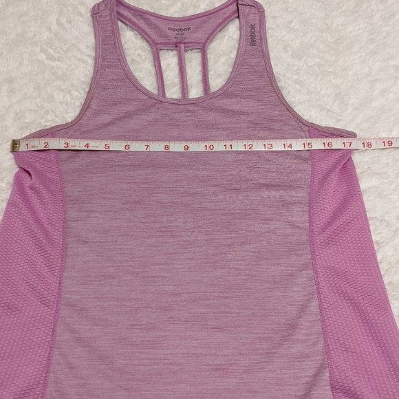 ❤️ Reebok Medium Pink Racerback Strappy Tank - Picture 4 of 10